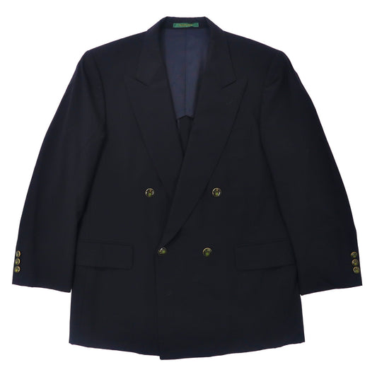 CARVEN ダブル テーラードジャケット 94-AB4 ネイビー ウール オールド