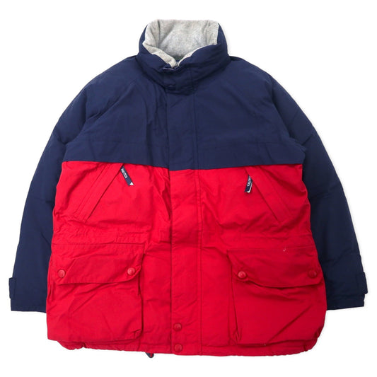 nautica 90年代 ダウンジャケット XL ネイビー レッド バイカラー ビッグサイズ