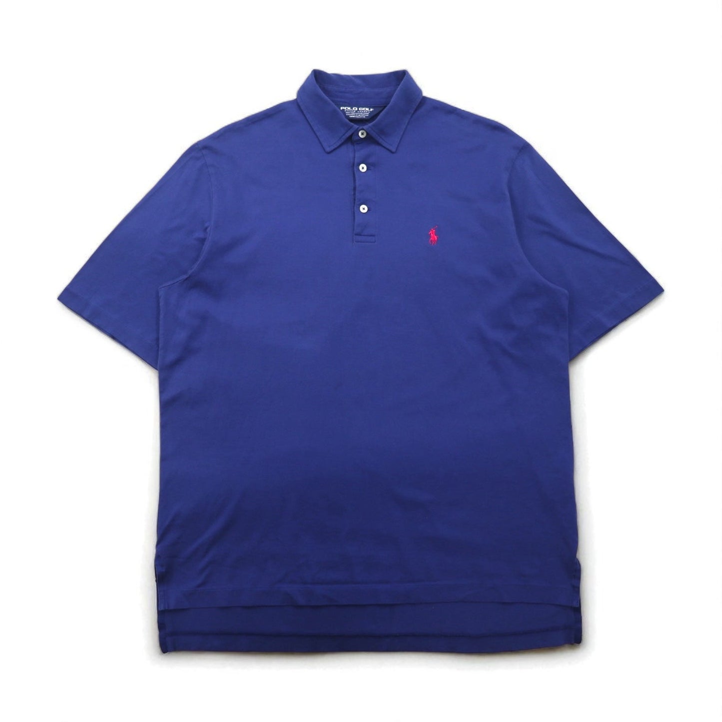 POLO GOLF RALPH LAUREN 90年代 ピマコットン ポロシャツ M ネイビー スモールポニー刺繍 ペルー製