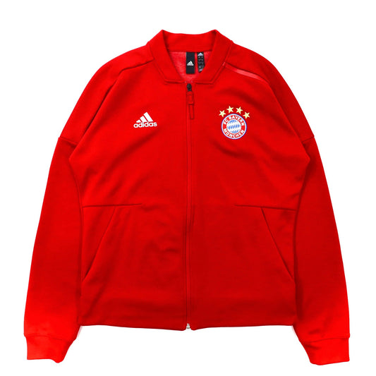 adidas トラックジャケット ジャージ L レッド ポリエステル FCバイエルン ミュンヘン 18-19 CY6107