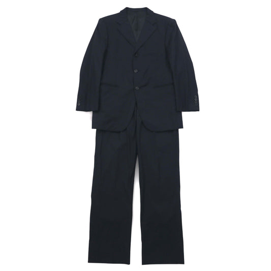 BURBERRY BLACK LABEL 3B スーツ セットアップ M ブラック ストライプ BMD40-109-09 日本製