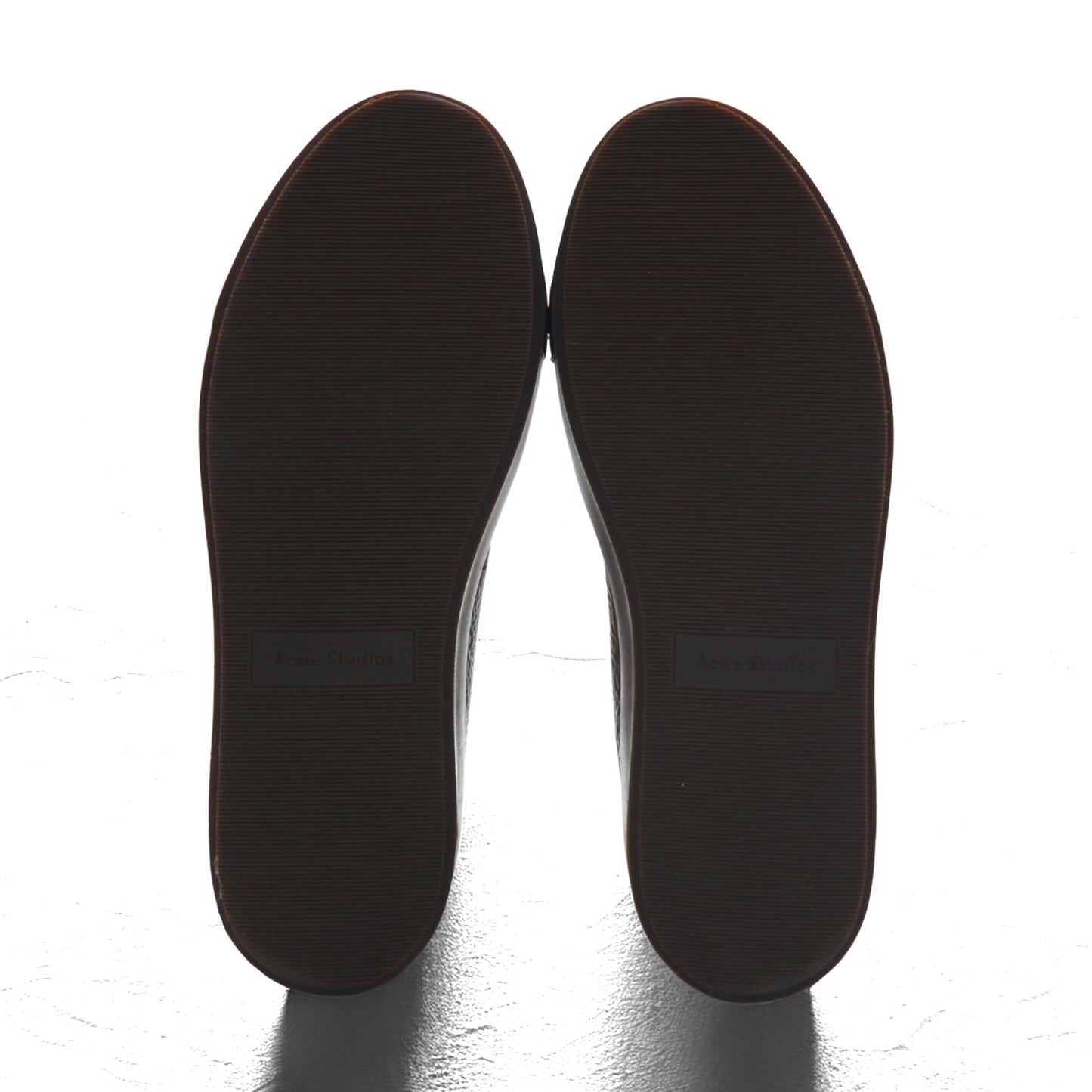 Acne Studios イタリア製 ハイカット レザー スニーカー 26cm ブラウン シボ革 Adrian High FG