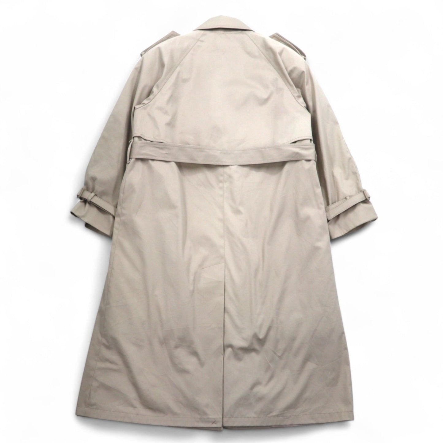 John Weitz ポーランド製 90年代 ダブルブレスト トレンチコート L ベージュ ベルト付き ライナー着脱式