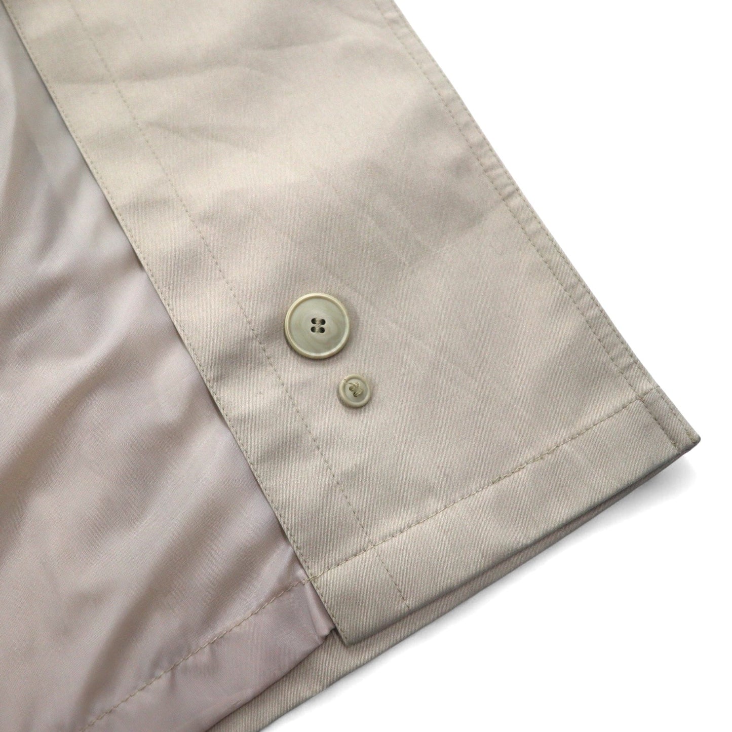 John Weitz ポーランド製 90年代 ダブルブレスト トレンチコート L ベージュ ベルト付き ライナー着脱式