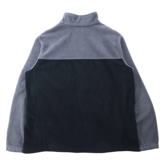 Columbia バイカラー フルジップ フリースジャケット 2X グレー ブラック ポリエステル XS1247