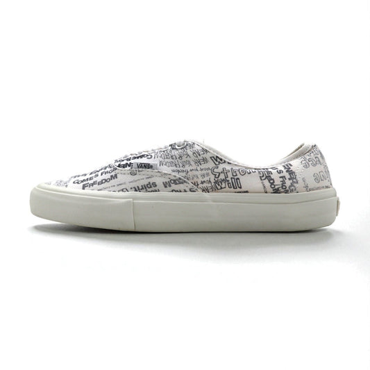 VANS × COMME des GARCONS ヴォルト VAULT オーセンティック AUTHENTIC LX CDG スニーカー 27cm ホワイト キャンバス コットン VN0A33TAKXY
