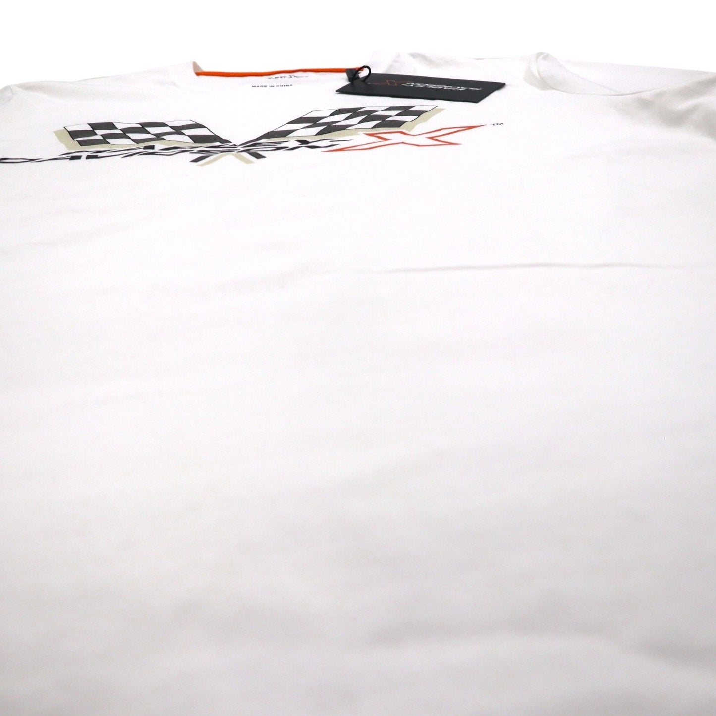 HARLEY DAVIDSON フラッグチェック プリント Tシャツ 2XL ホワイト コットン 未使用品