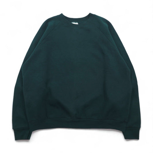 FRUIT OF THE LOOM ブランク スウェットシャツ XL グリーン 無地 コットン 裏起毛