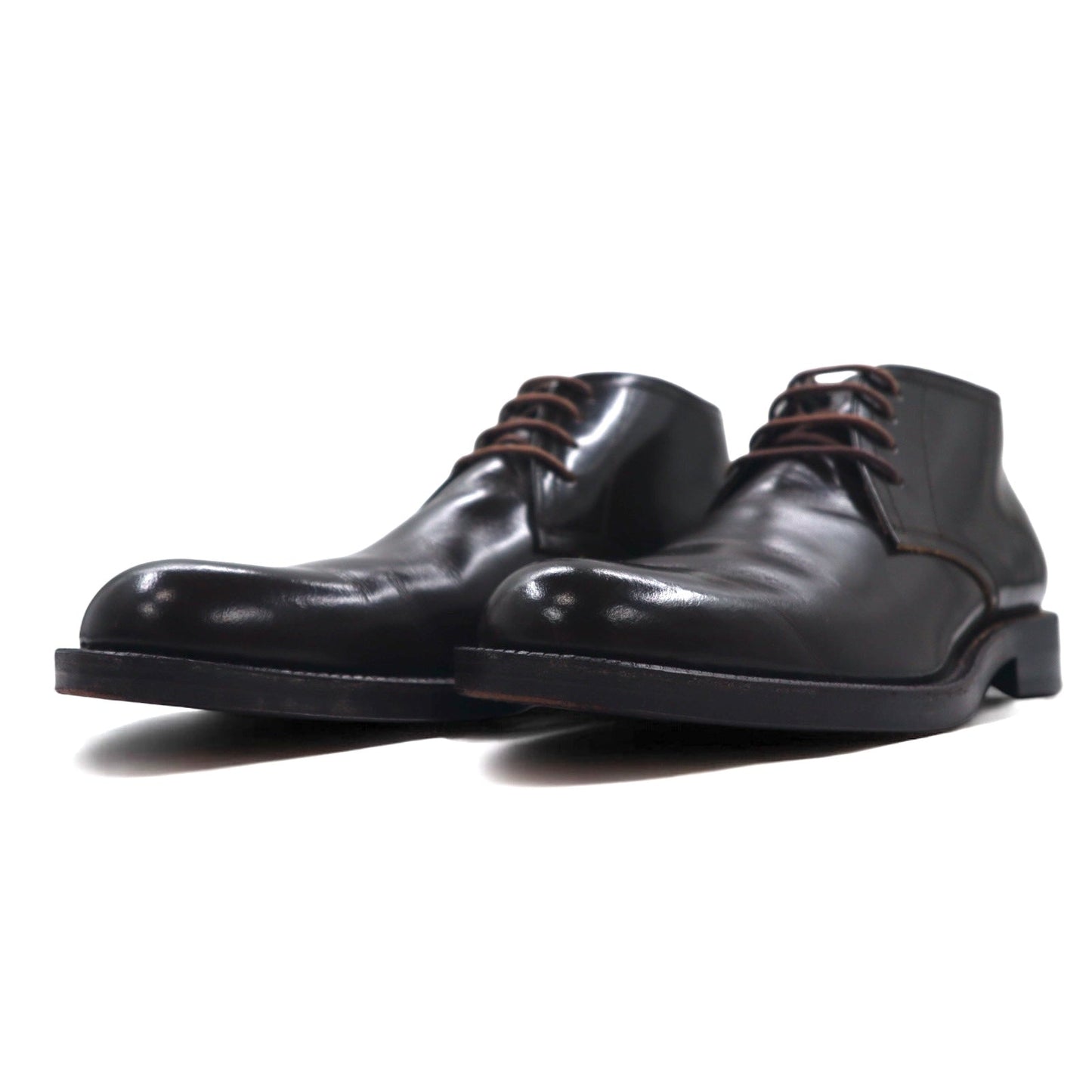 tricot COMME des GARCONS チャッカブーツ 23.5cm ブラウン レザー 日本製