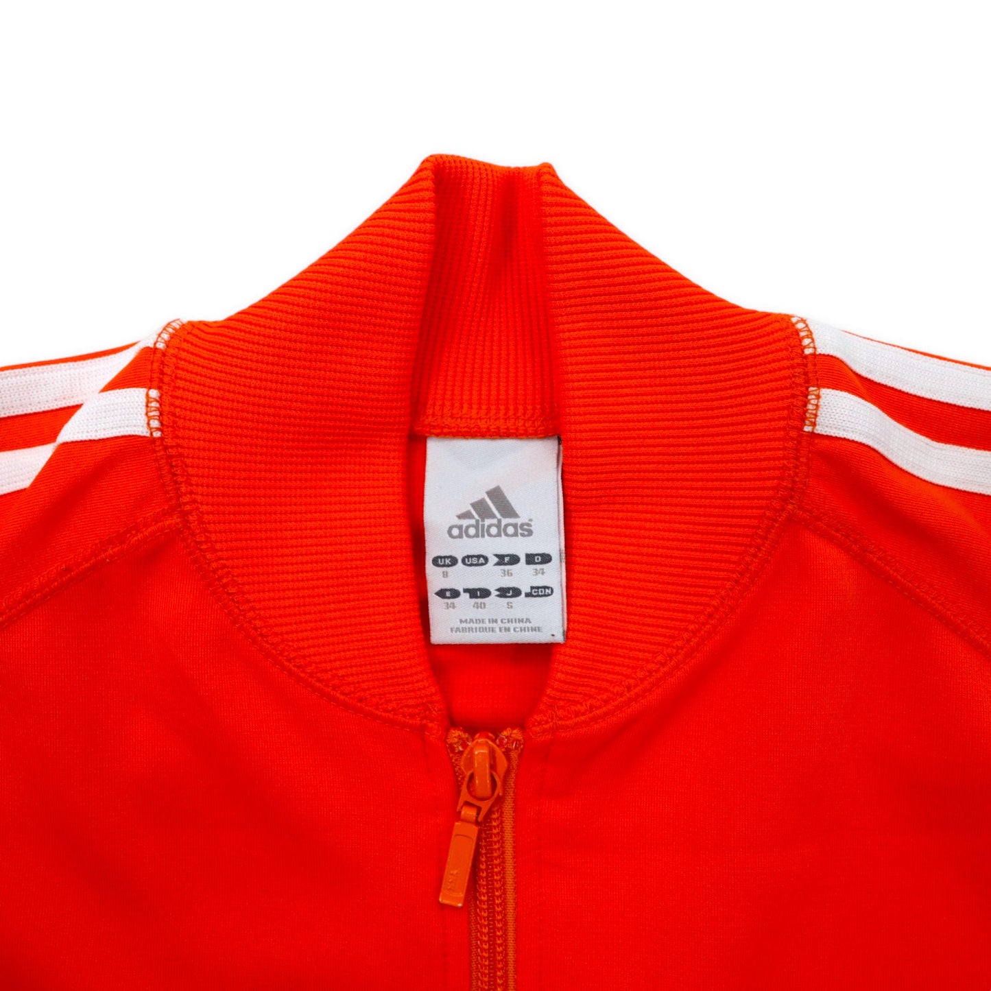 adidas 00年代 ATP型 トラックジャケット ジャージ S オレンジ ポリエステル 3ストライプス