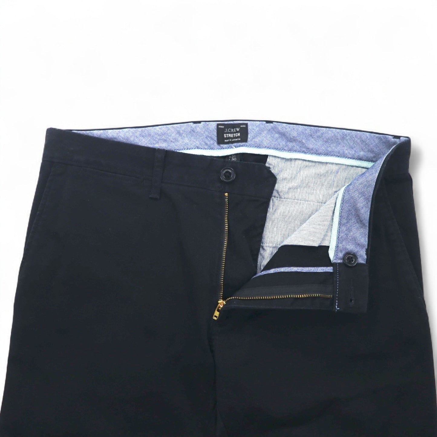 J.CREW ストレッチ スキニーパンツ Ｍ ブラック コットン 250 SKINNY