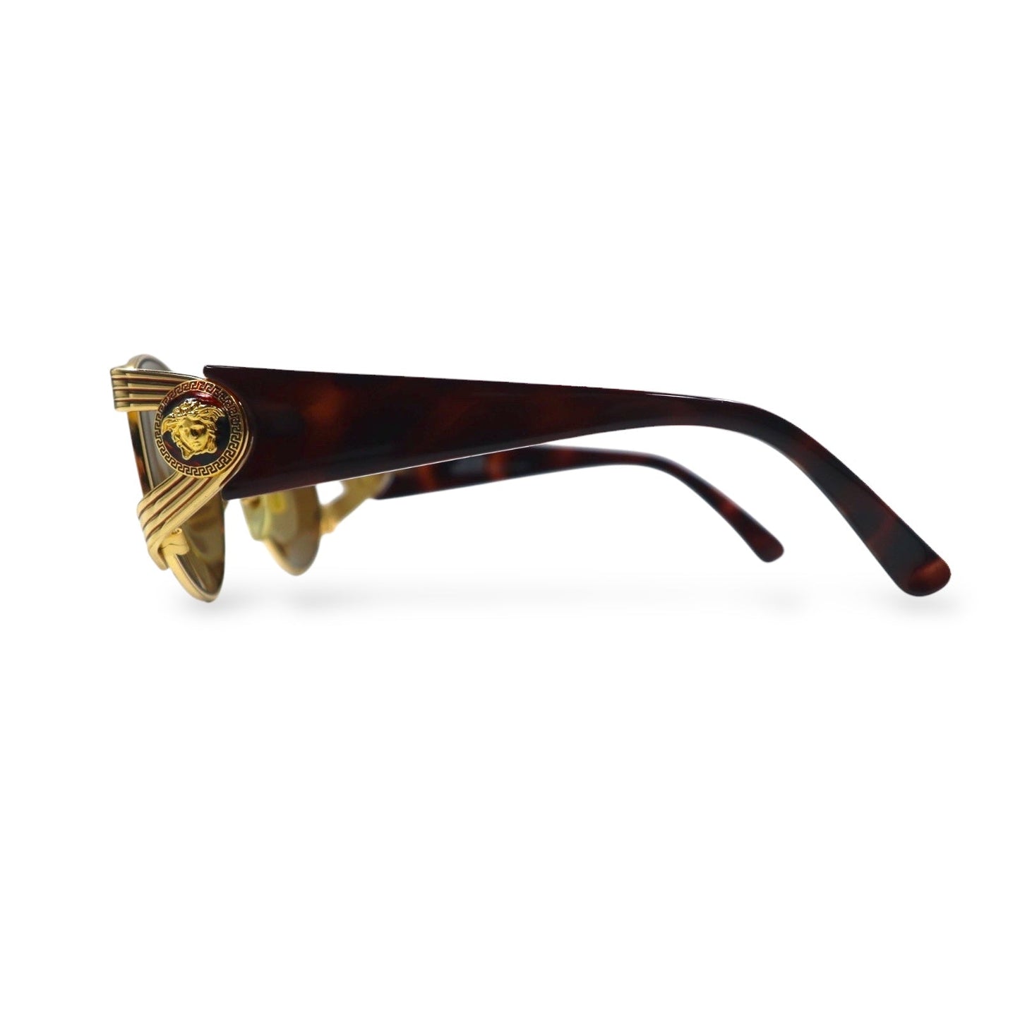 GIANNI VERSACE ヴィンテージ イタリア製 メデューサ サングラス ゴールド ベッコウ S64 31L