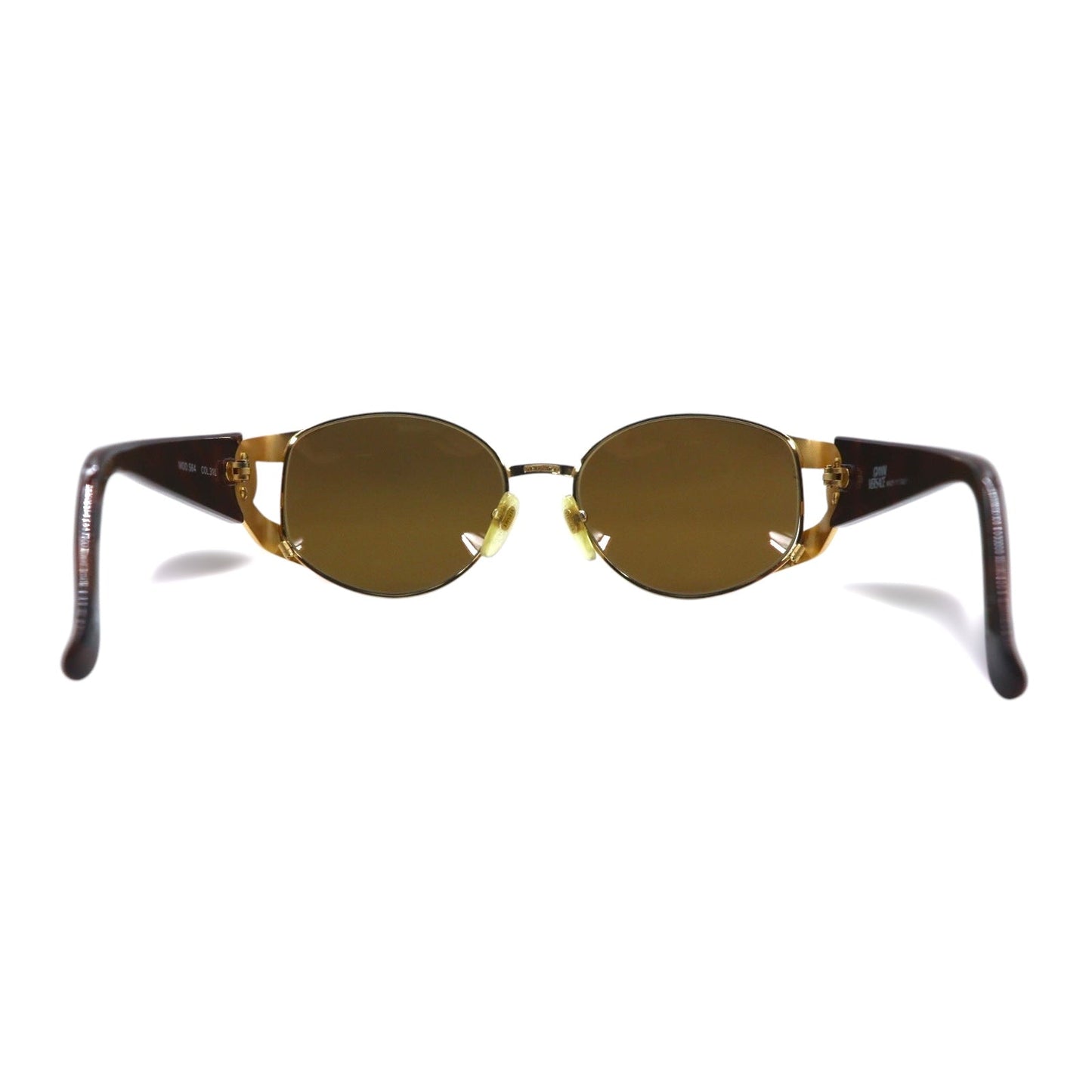 GIANNI VERSACE ヴィンテージ イタリア製 メデューサ サングラス ゴールド ベッコウ S64 31L