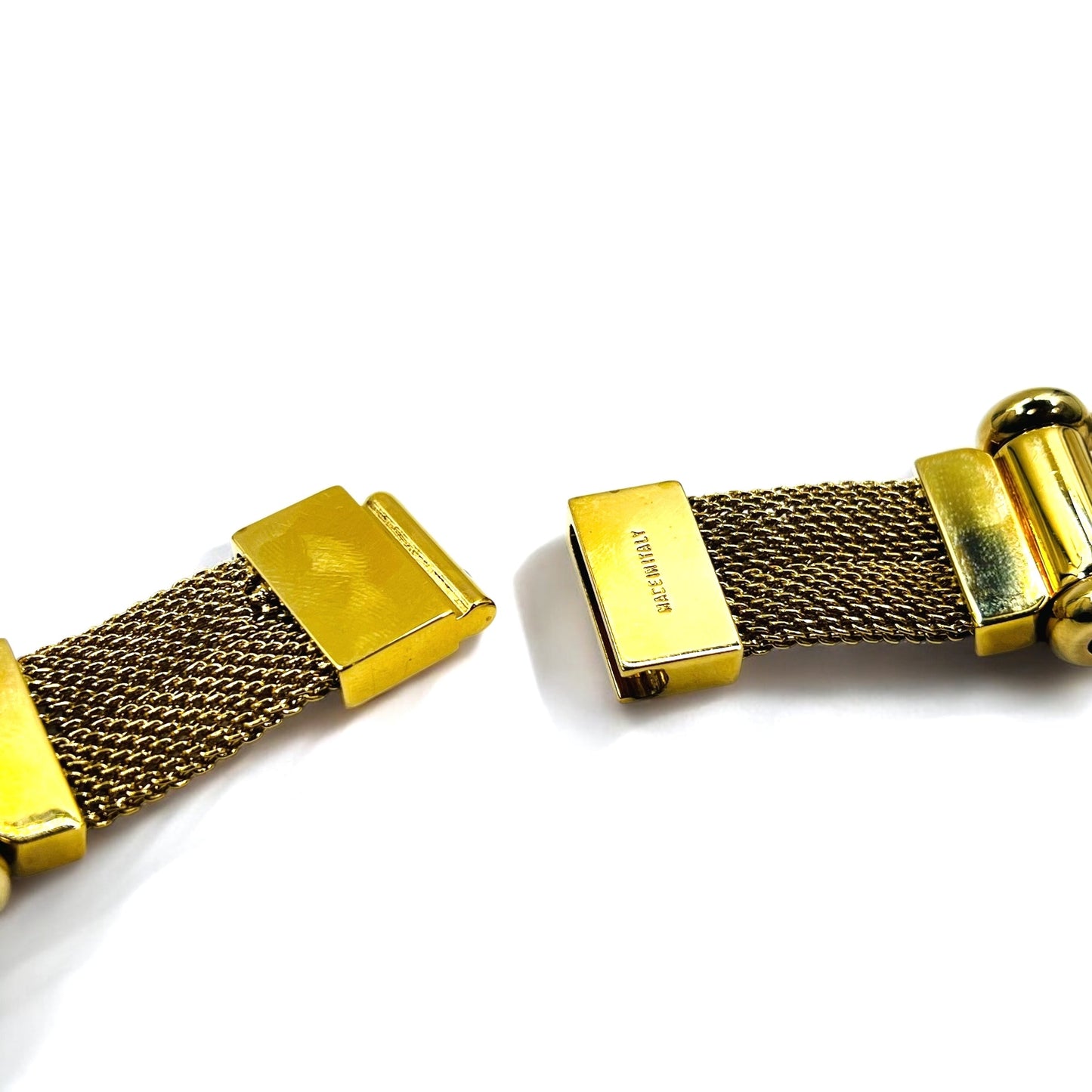 GUCCI イタリア製 セパレート キーホルダー キーリング ゴールド メタル メッシュ