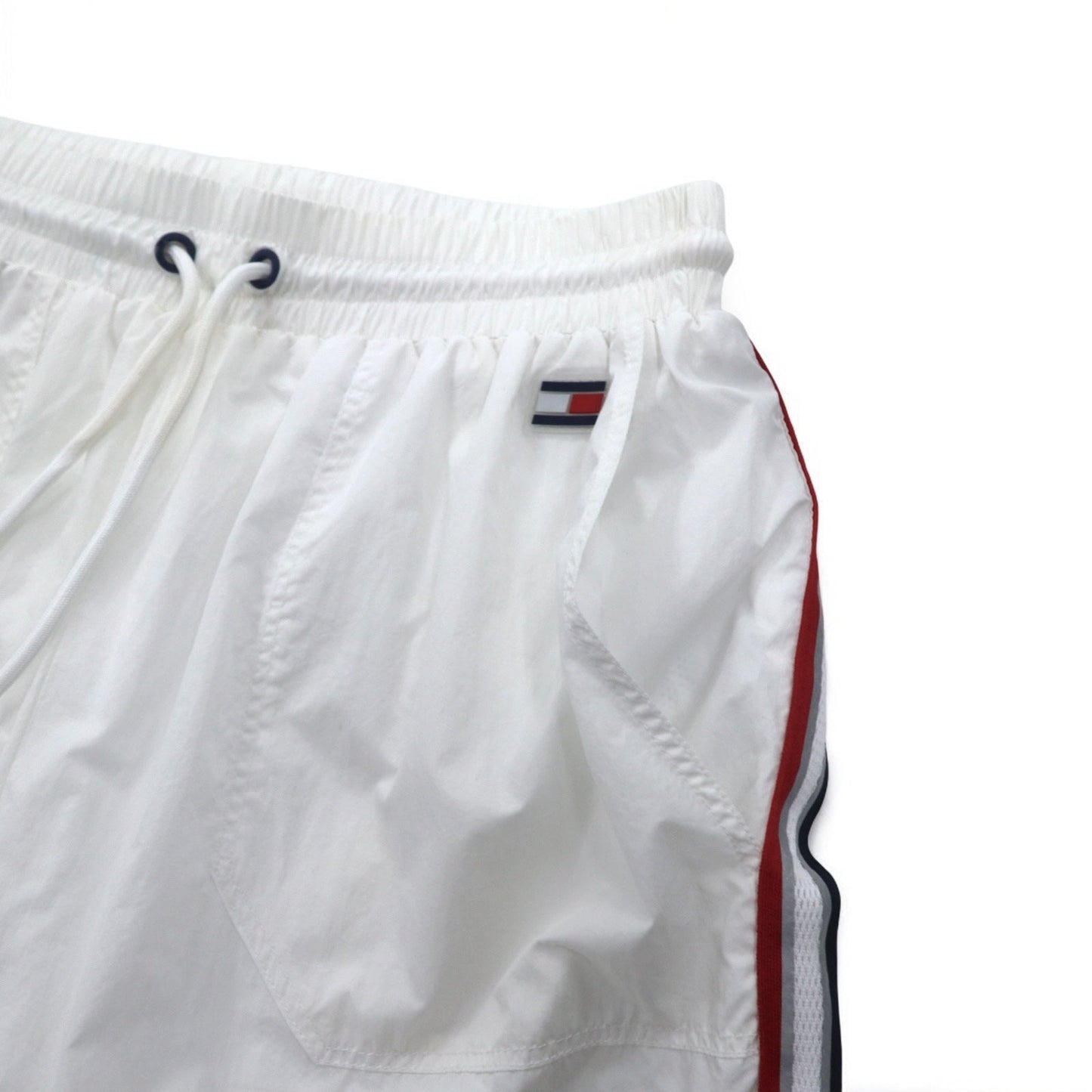 TOMMY HILFIGER SPORT ナイロン トラックパンツ ジャージ S ホワイト サイドライン