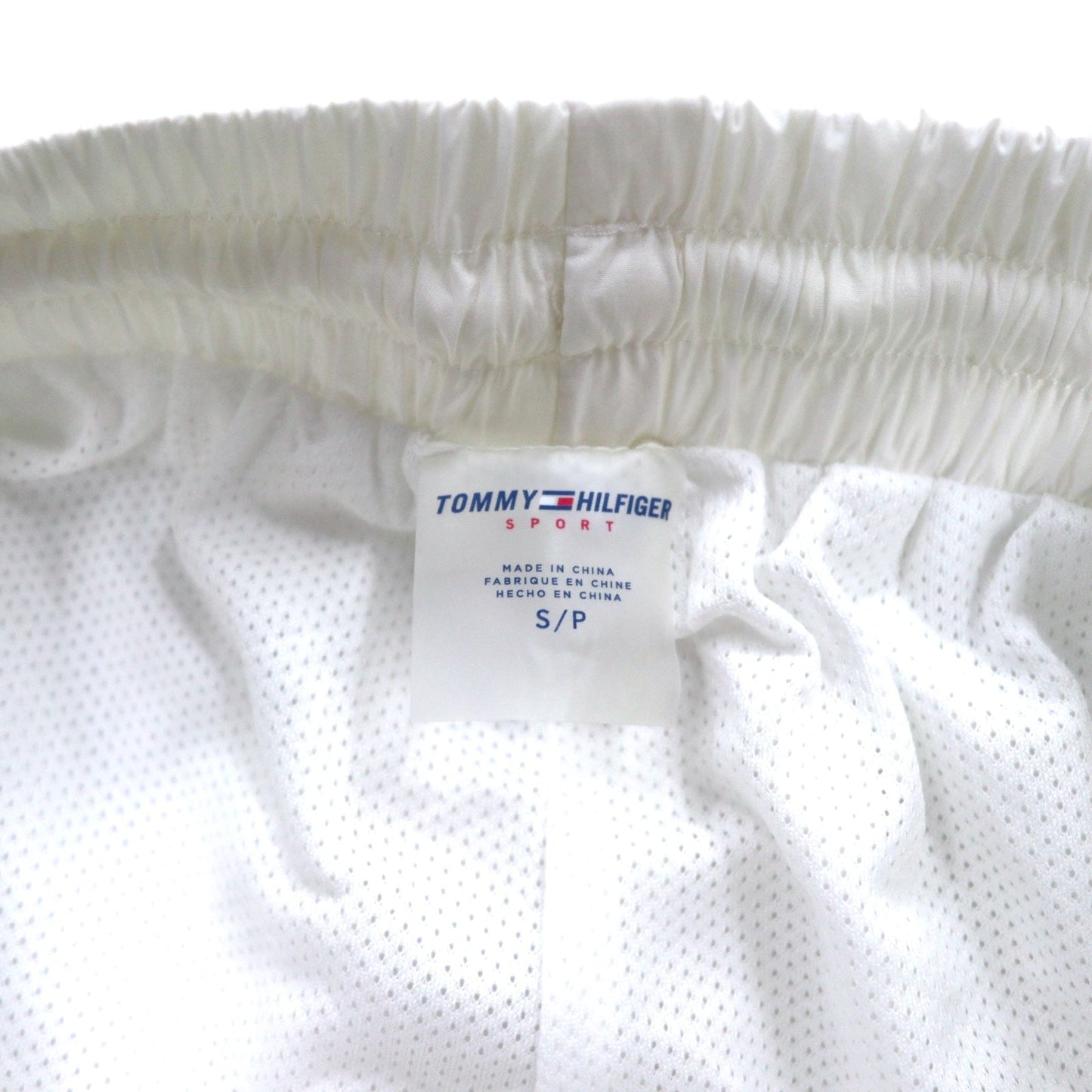 TOMMY HILFIGER SPORT ナイロン トラックパンツ ジャージ S ホワイト サイドライン