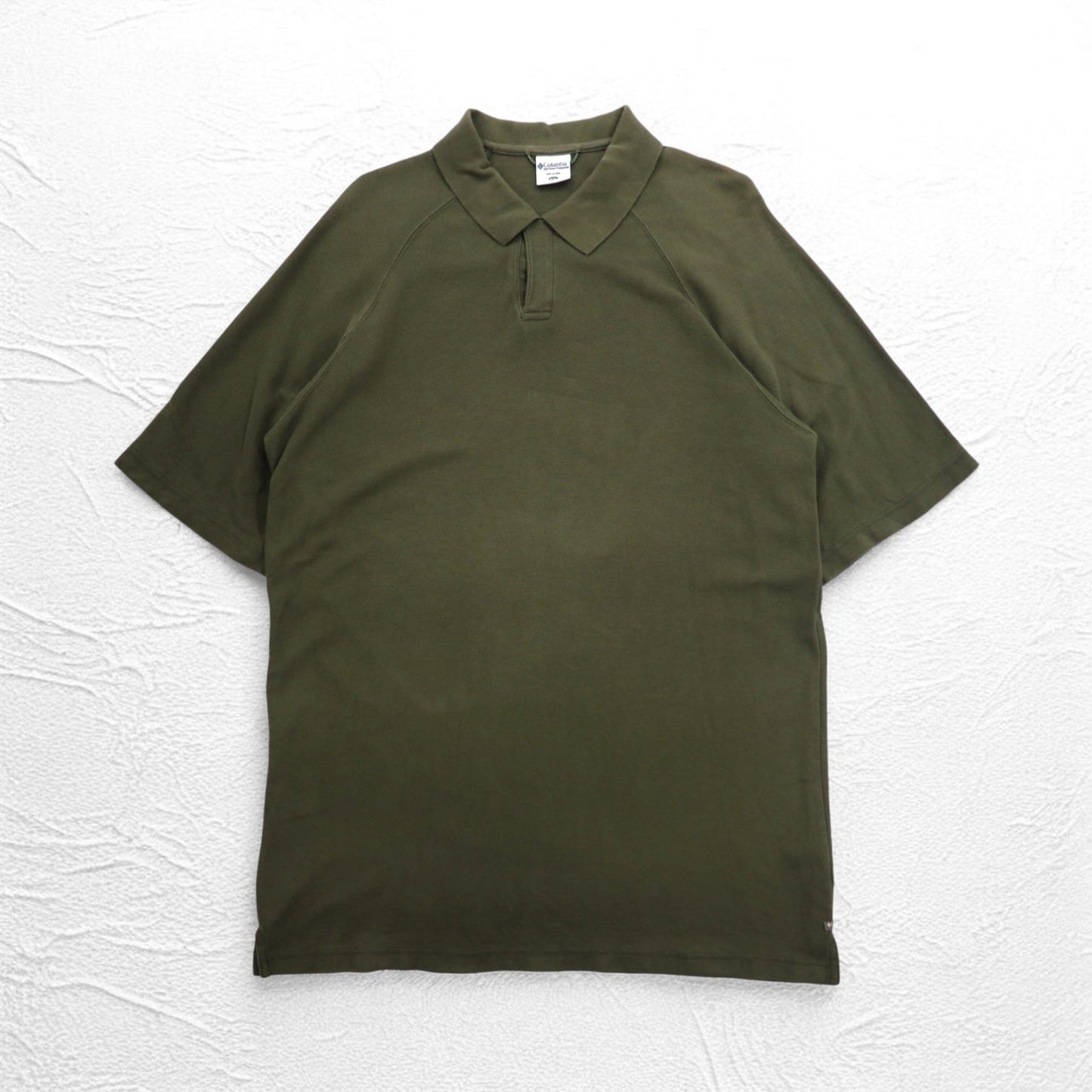 Columbia ポロシャツ 2XL ビッグサイズ カーキ コットン AM2249