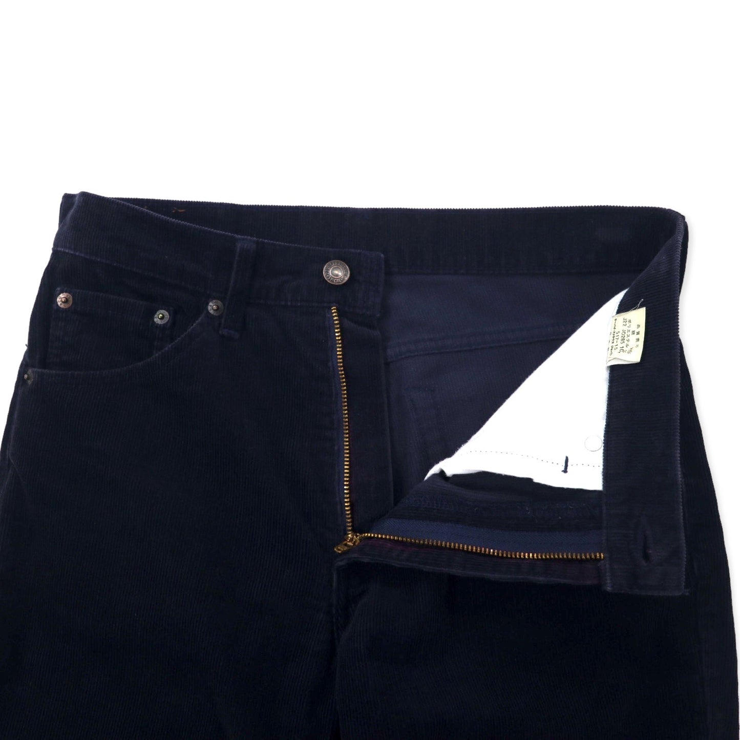 Levi's 90年代 517 ブーツカット コーデュロイパンツ 30 ネイビー コットン 白タブ 517-15 日本製