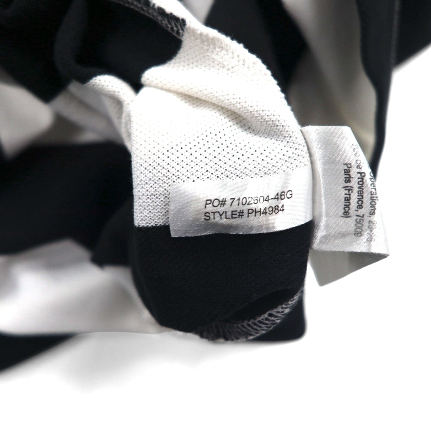 LACOSTE ボーダー ポロシャツ 2XL REGULAR FIT ホワイト ブラック 鹿の子 ビッグサイズ PH4984