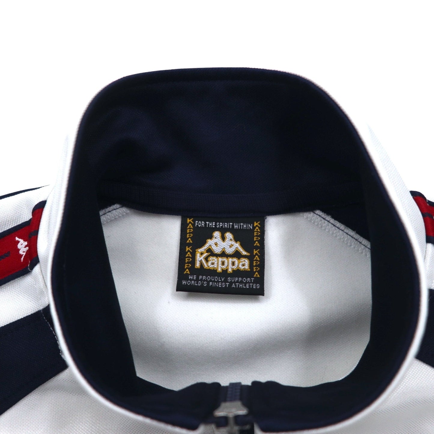 Kappa 90年代 トラックジャケット ジャージ M ホワイト ポリエステル サイドライン 日本製