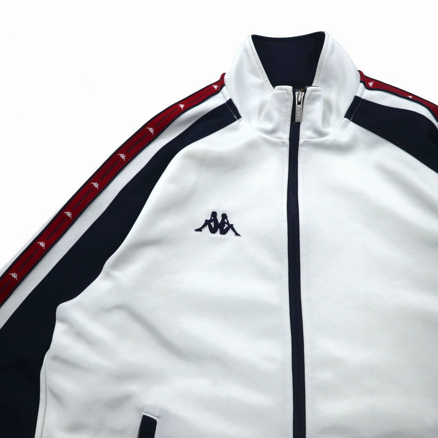 Kappa 90年代 トラックジャケット ジャージ M ホワイト ポリエステル サイドライン 日本製