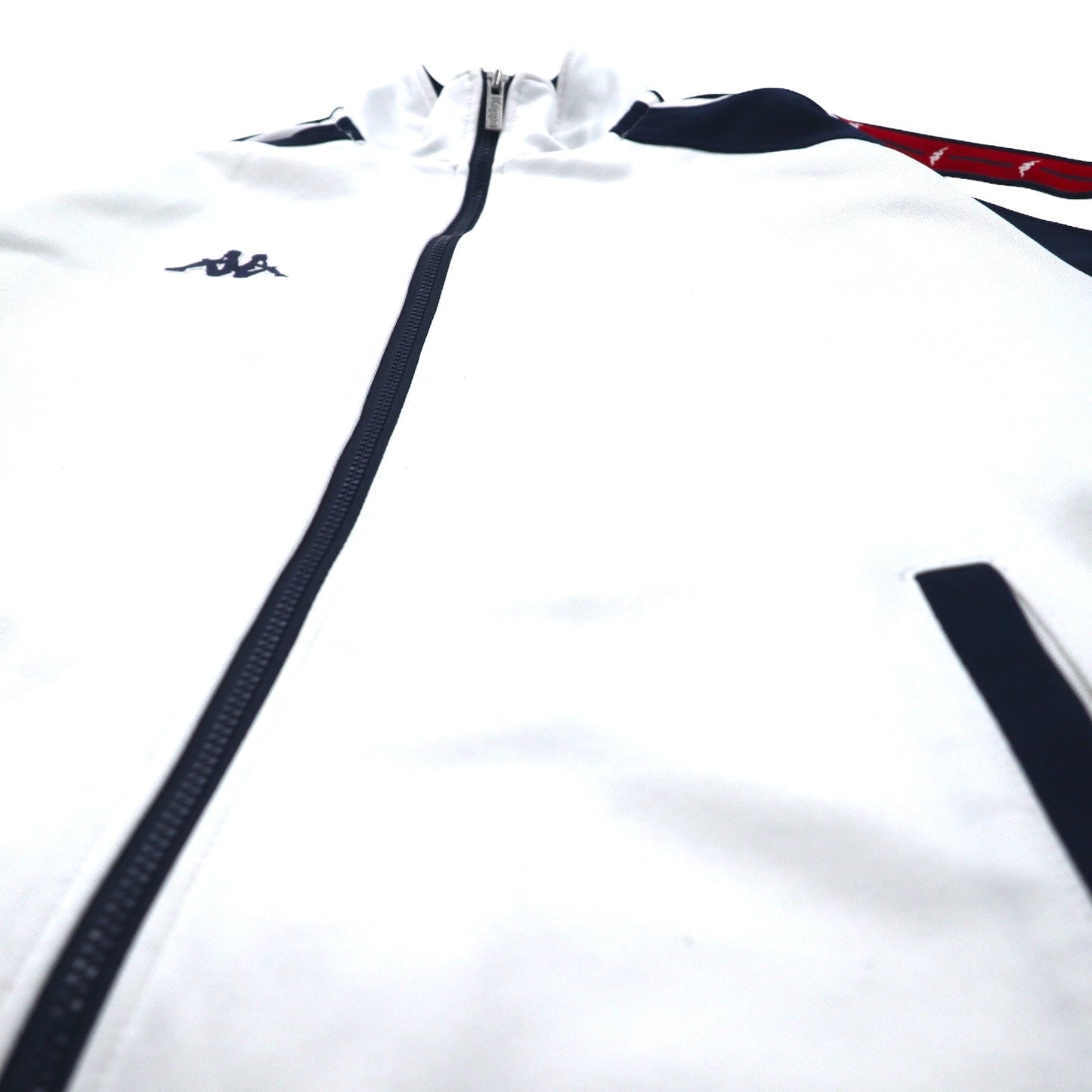 Kappa 90年代 トラックジャケット ジャージ M ホワイト ポリエステル サイドライン 日本製