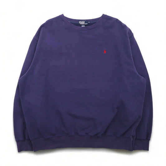 Polo by Ralph Lauren 90年代 スウェット トレーナー XL ネイビー コットン スモールポニー刺繍