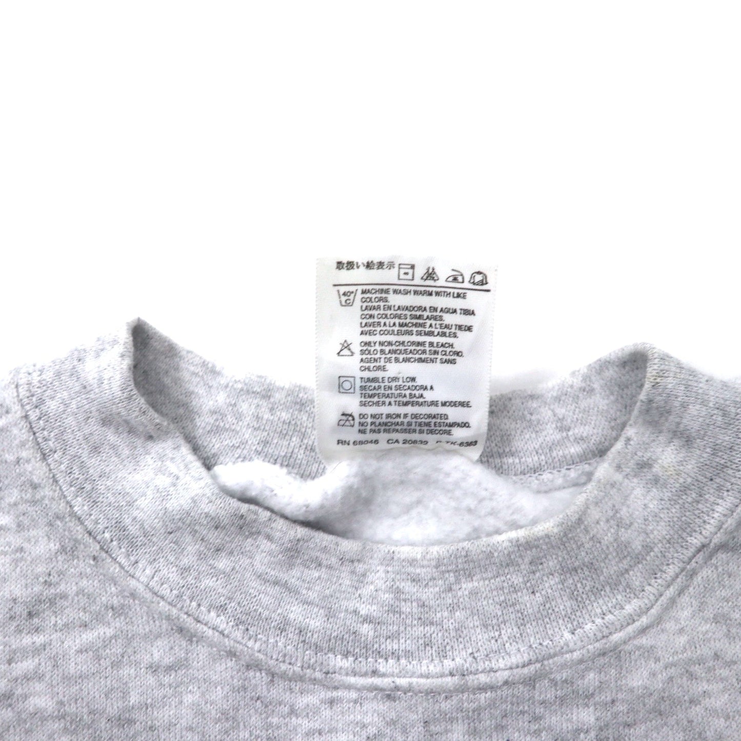 TULTEX 90年代 プリント スウェット M グレー コットン 裏起毛 ST. AUGUSTINE FL メキシコ製