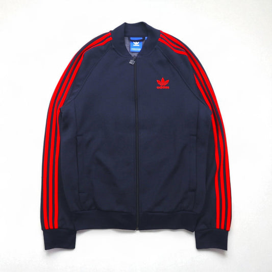 adidas originals ATP型 スーパースター トラックジャケット ジャージ L ネイビー トレフォイルロゴ 3ストライプス BR4320