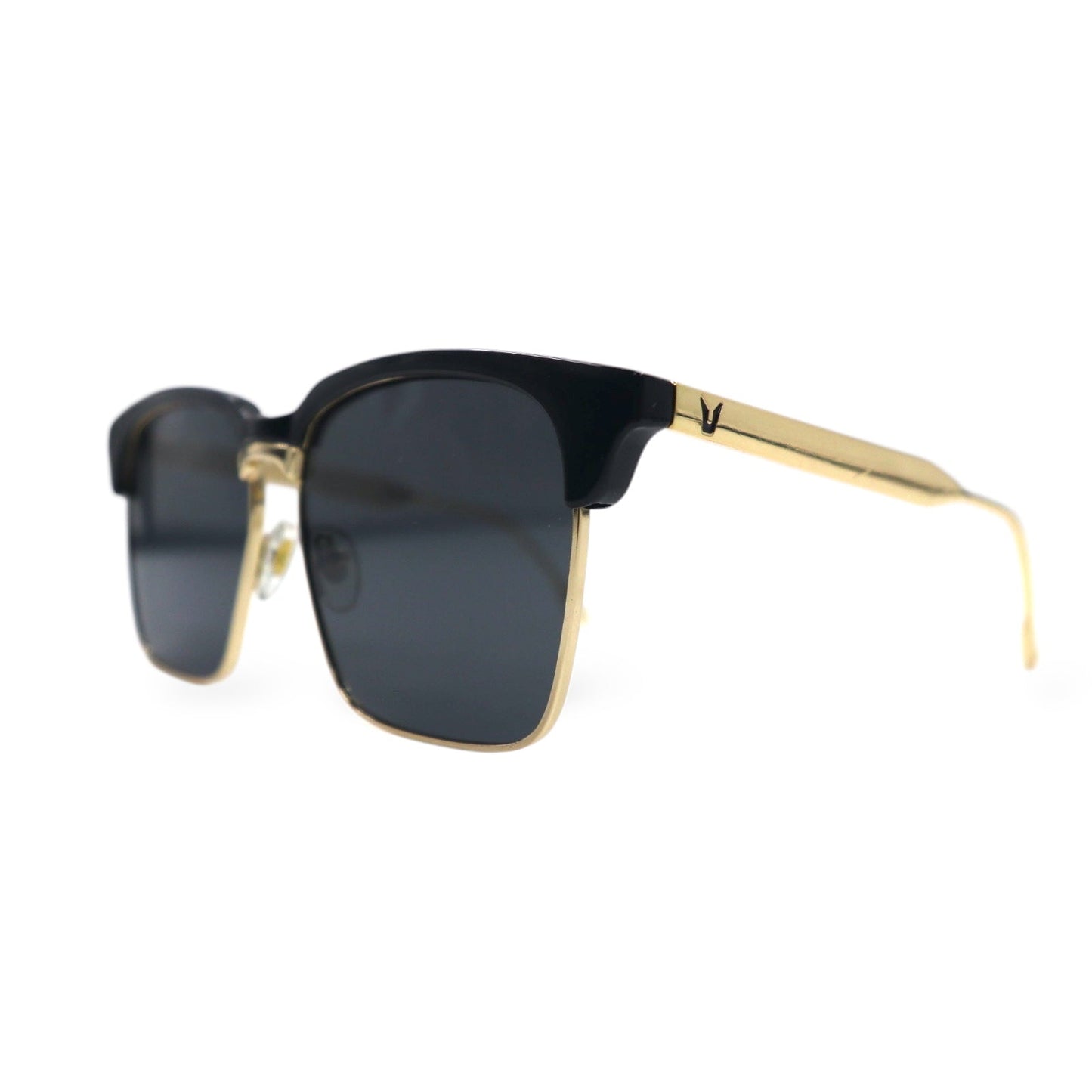 GENTLE MONSTER サングラス ハーフリム クラブマスター スクエア ブラック ゴールド 2017 55◻︎15-139