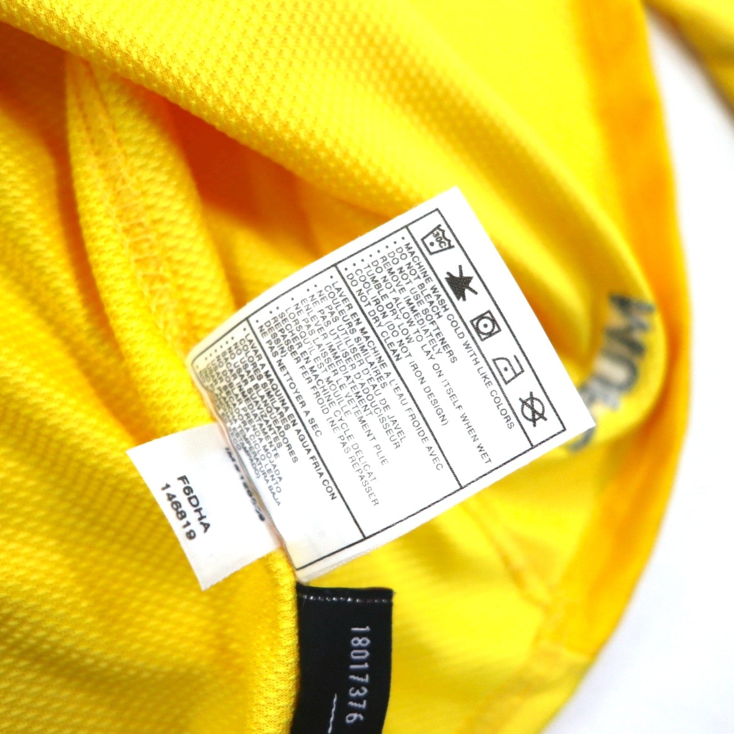 NIKE 00年代 マンチェスターユナイテッド ゲームシャツ サッカー ユニフォーム ロンT L イエロー DRI-FIT