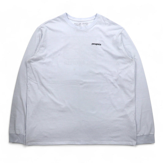 patagonia ロングスリーブ レスポンシビリティー Responsibill-Tee ロンT XXL ホワイト バックロゴプリント