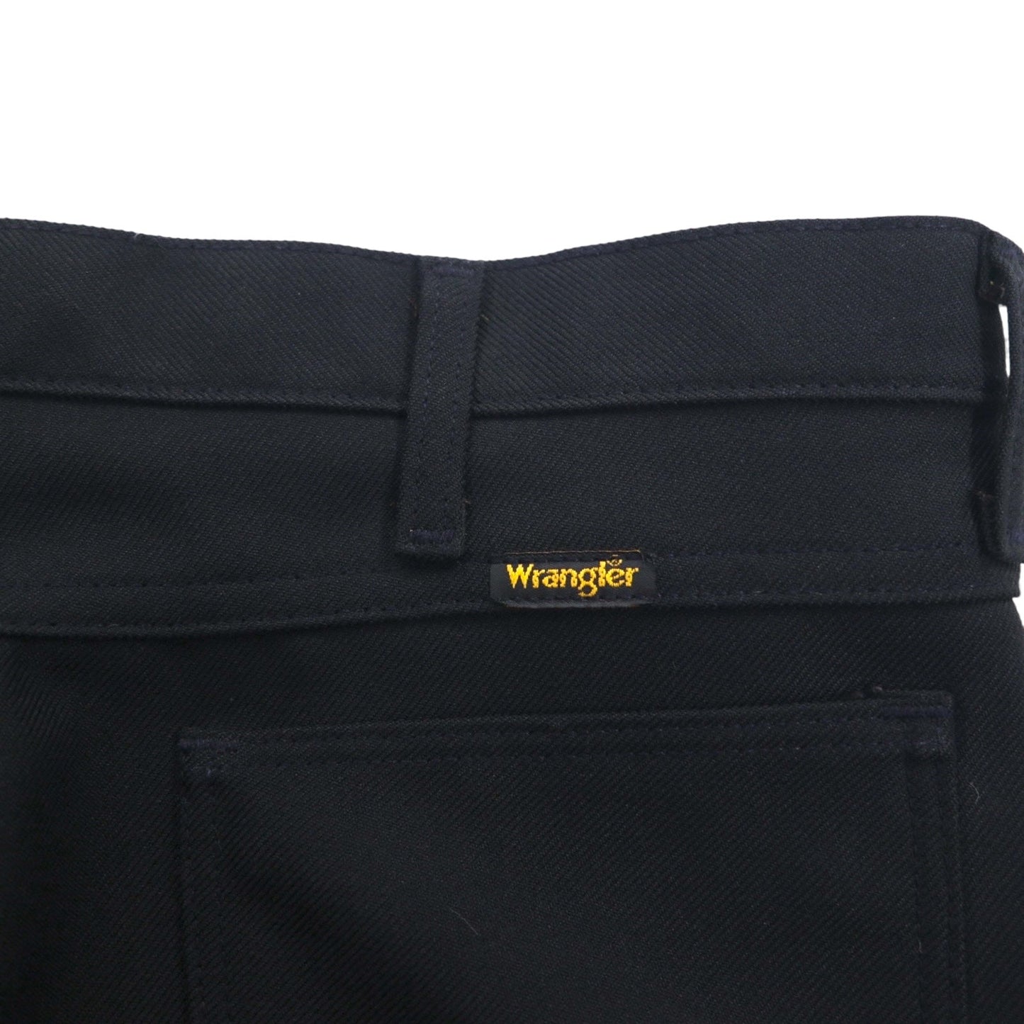 Wrangler 90年代 USA製 ランチャー ドレス ジーンズ デニムパンツ L ブラック ポリエステル 82BK