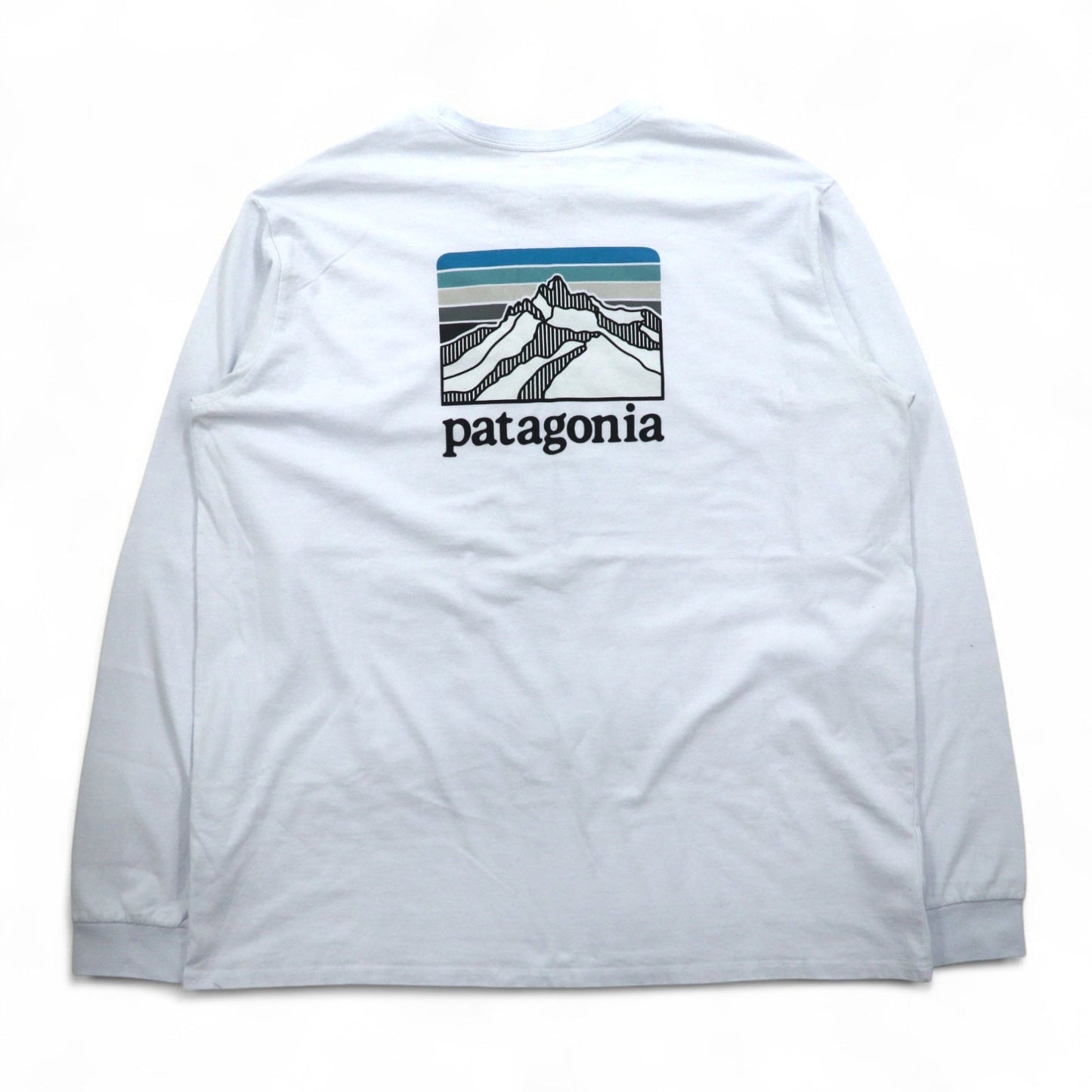 patagonia ロングスリーブ レスポンシビリティー Responsibill-Tee ロンT XXL ホワイト バックロゴプリント