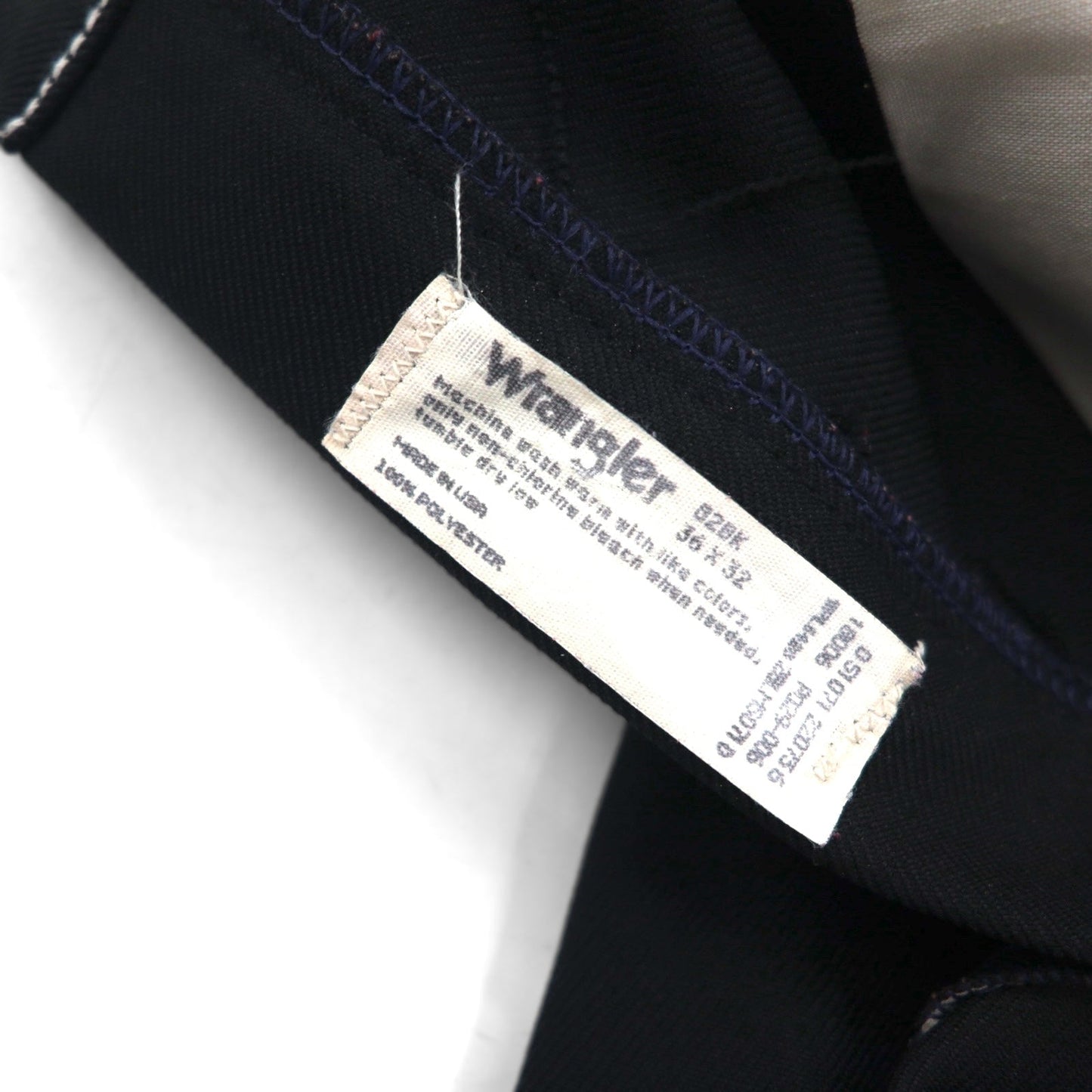 Wrangler 90年代 USA製 ランチャー ドレス ジーンズ デニムパンツ L ブラック ポリエステル 82BK