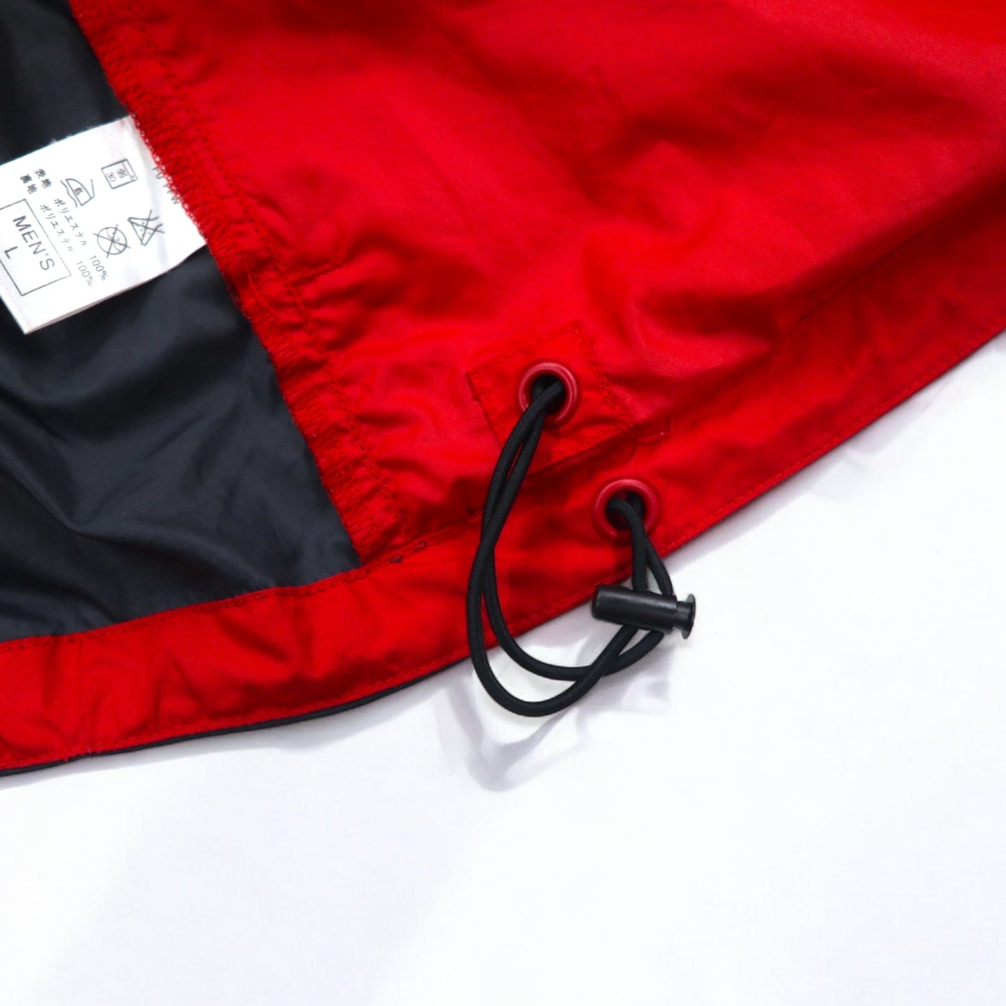 NIKE 00年代 ハーフジップ ナイロンジャケット ジャージ L レッド ポリエステル ドローコード