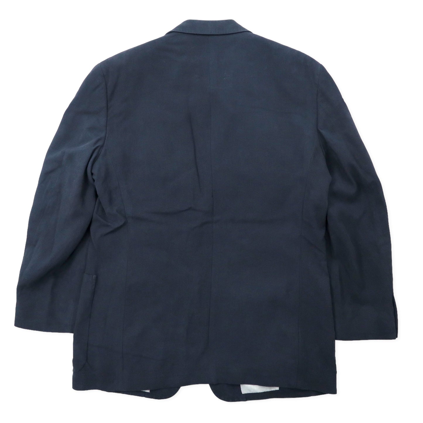 Burberrys 2Bテーラードジャケット M ネイビー シルク オールド 日本製