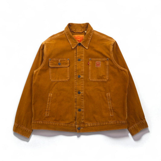 Levi's ダック地 ワーク トラッカージャケット Sunrise Trucker Jacket L ブラウン A4820-0004