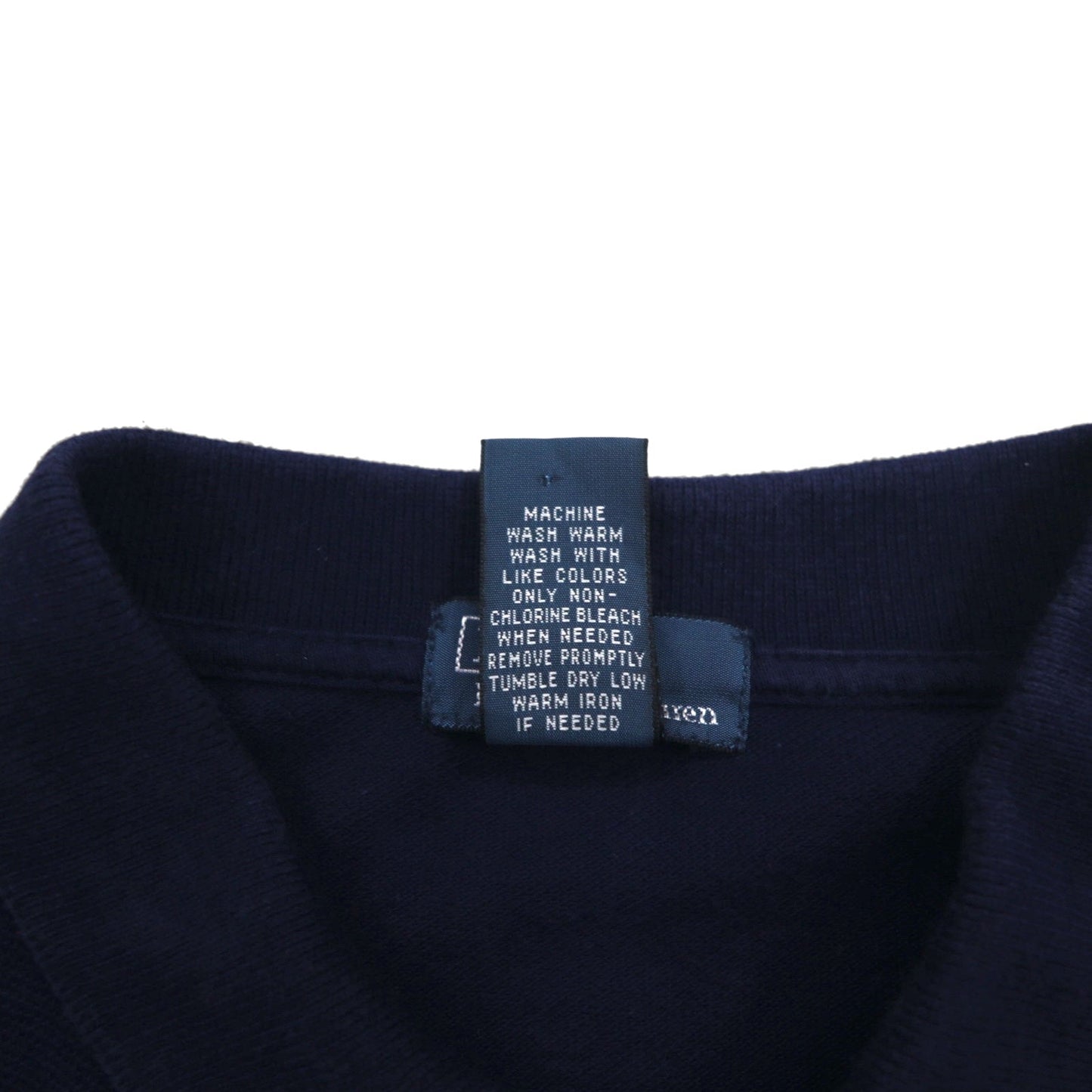 Polo by Ralph Lauren 90年代 ポロシャツ L ネイビー コットン 鹿の子 スモールポニー刺繍