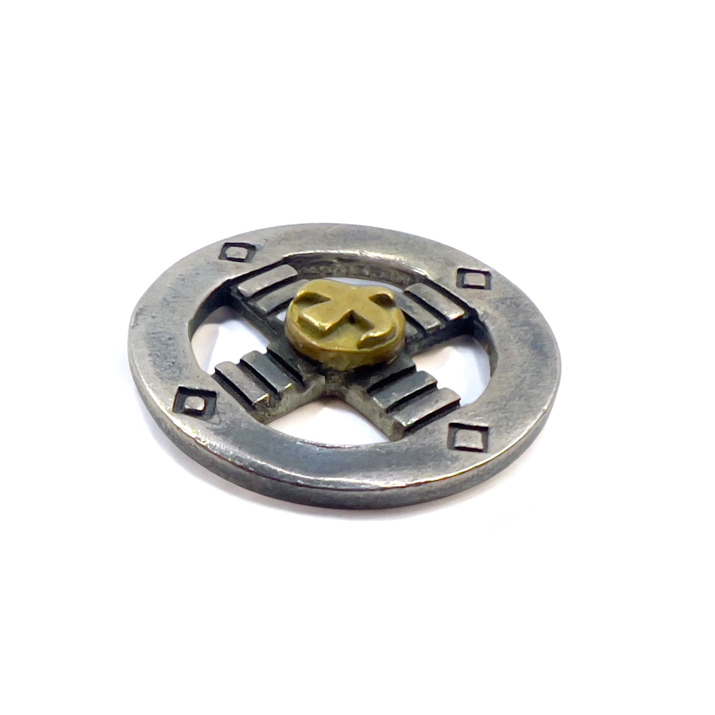 goro's K18 金印メタル付 SV メディスンホイール ゴールド シルバー 925