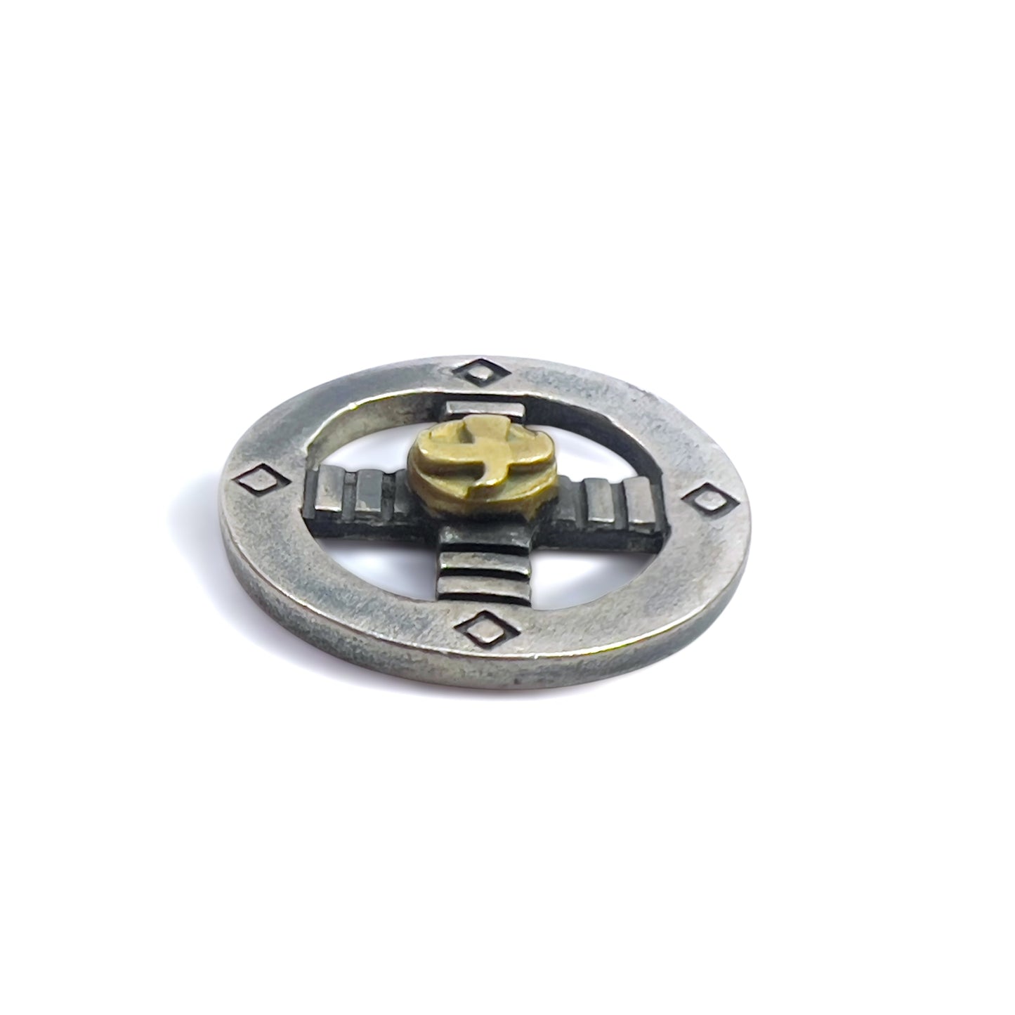 goro's K18 金印メタル付 SV メディスンホイール ゴールド シルバー 925