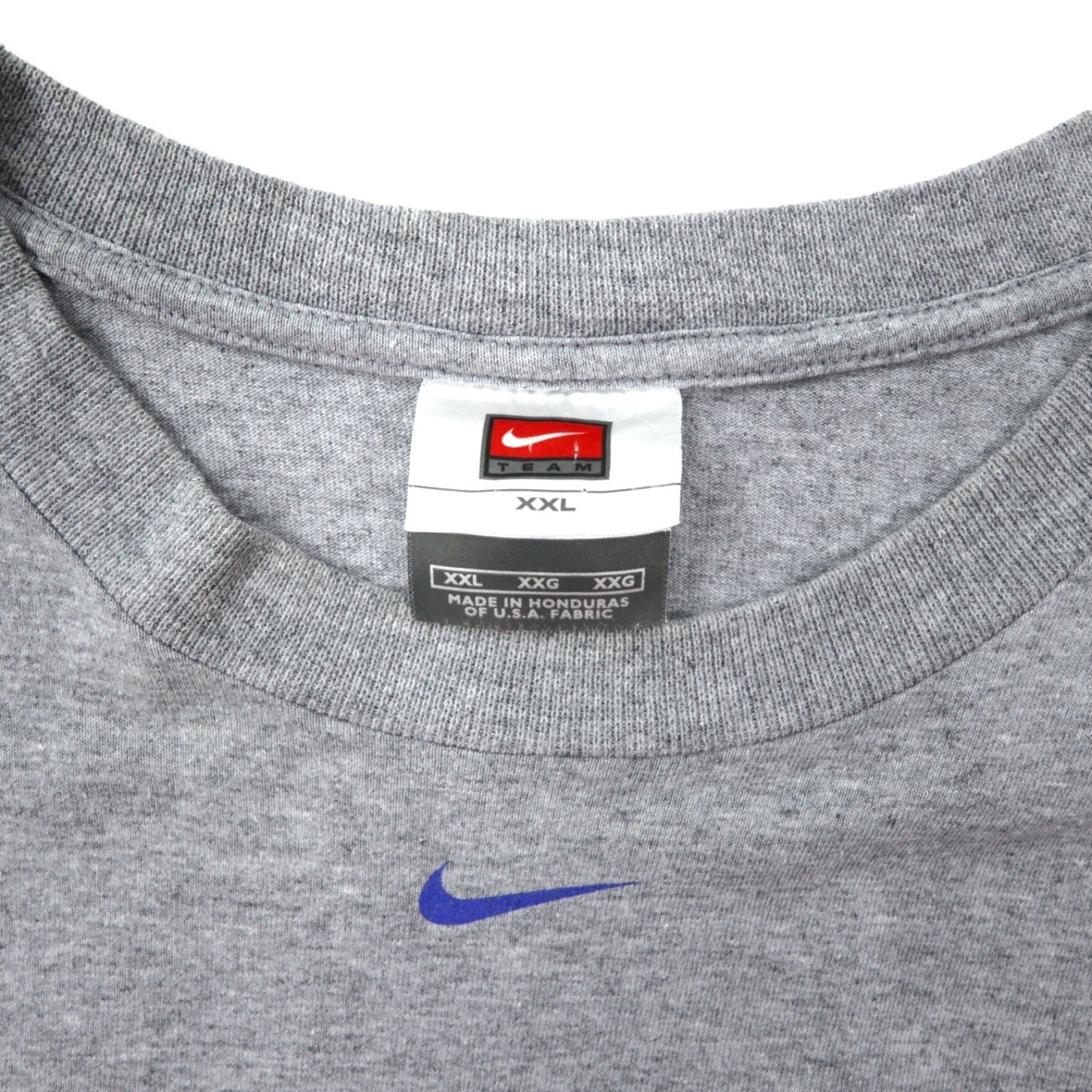 NIKE 90年代 センタースウォッシュ プリント Tシャツ XXL グレー コットン TEAMタグ NCAA カレッジ Kentucky Wildcats ビッグサイズ