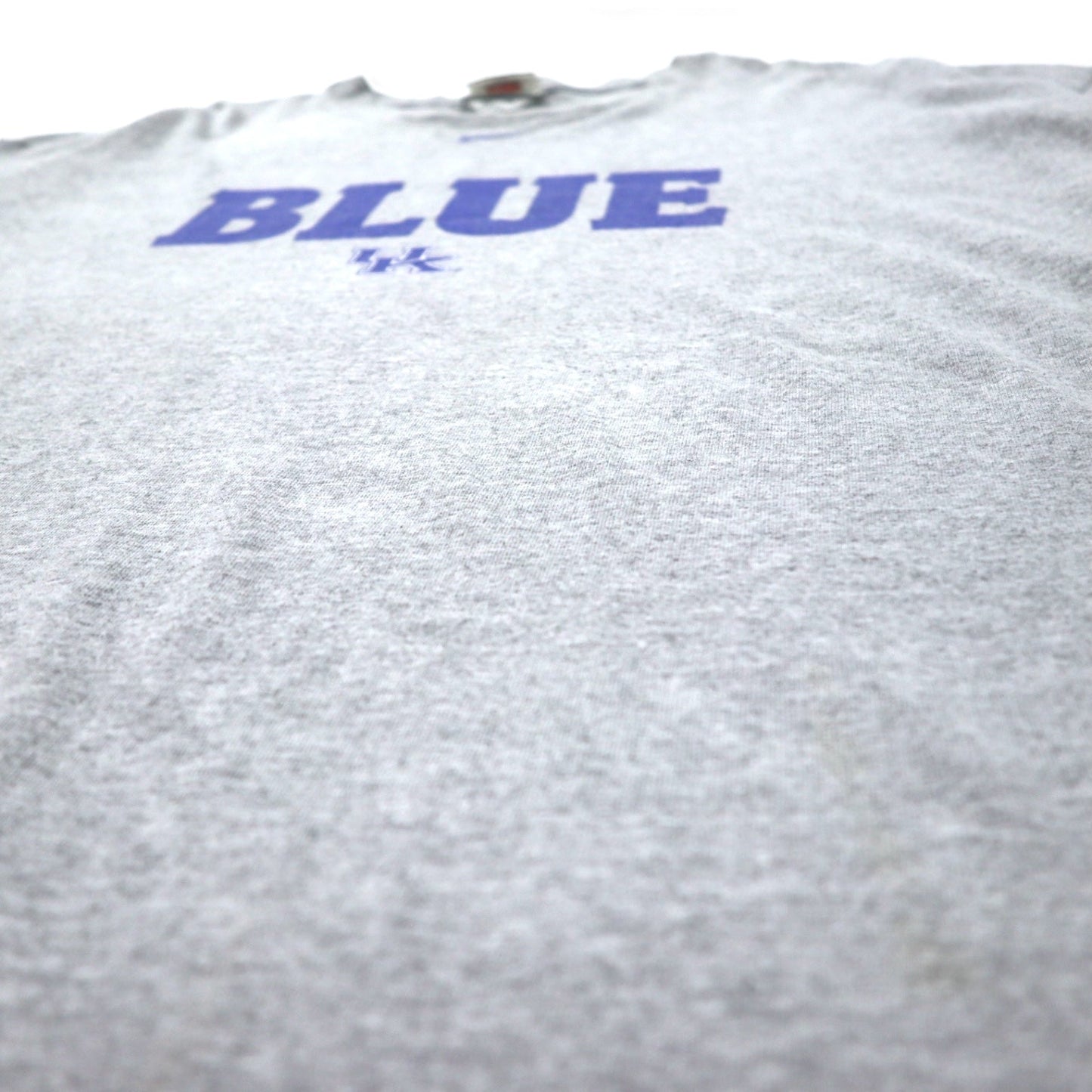 NIKE 90年代 センタースウォッシュ プリント Tシャツ XXL グレー コットン TEAMタグ NCAA カレッジ Kentucky Wildcats ビッグサイズ