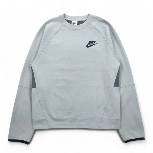 NIKE スウェット NSW TE フリース L/S クルー S グレー コットン スウォッシュ DD5258077
