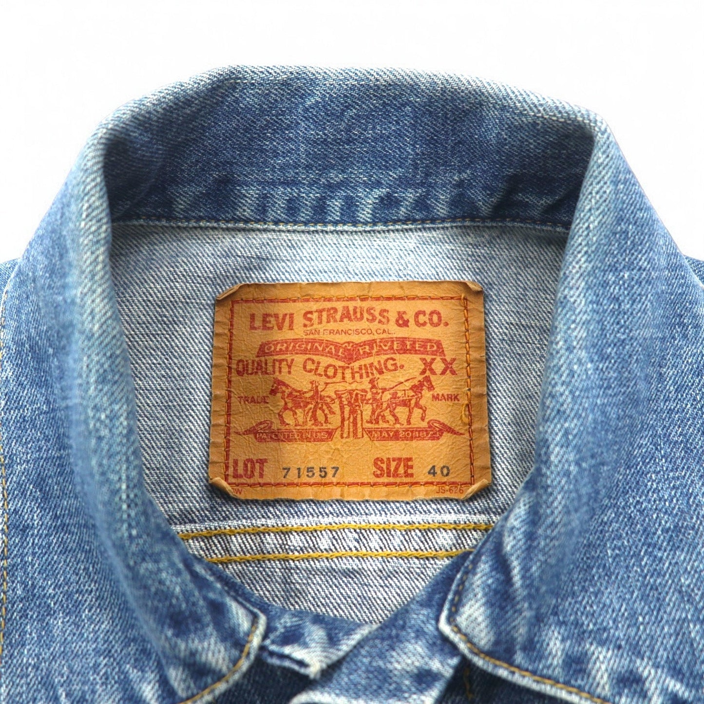 Levi's 90年代 ビッグE 3rdタイプ 復刻 デニムジャケット Gジャン L インディゴ ブルー 71557