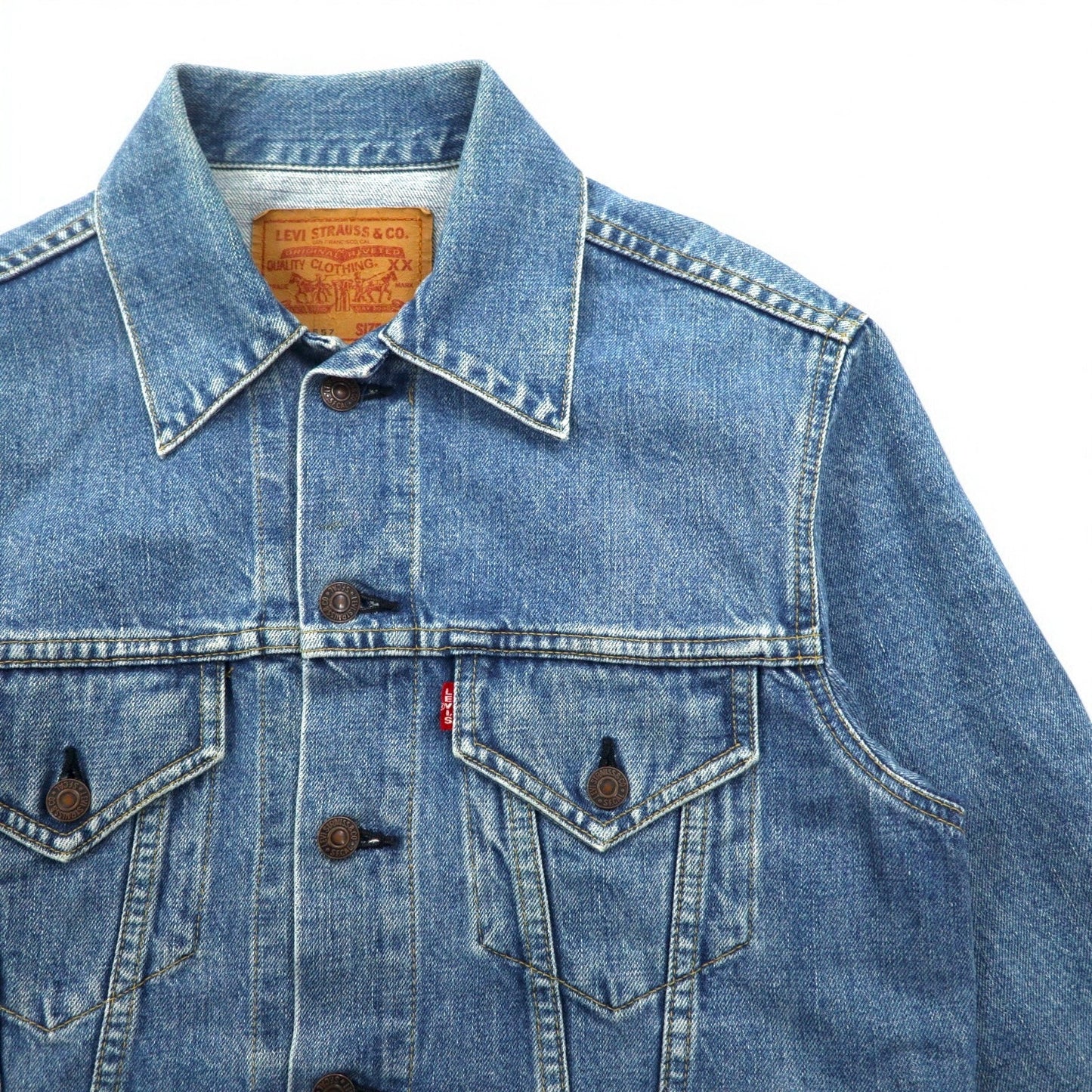 Levi's 90年代 ビッグE 3rdタイプ 復刻 デニムジャケット Gジャン L インディゴ ブルー 71557