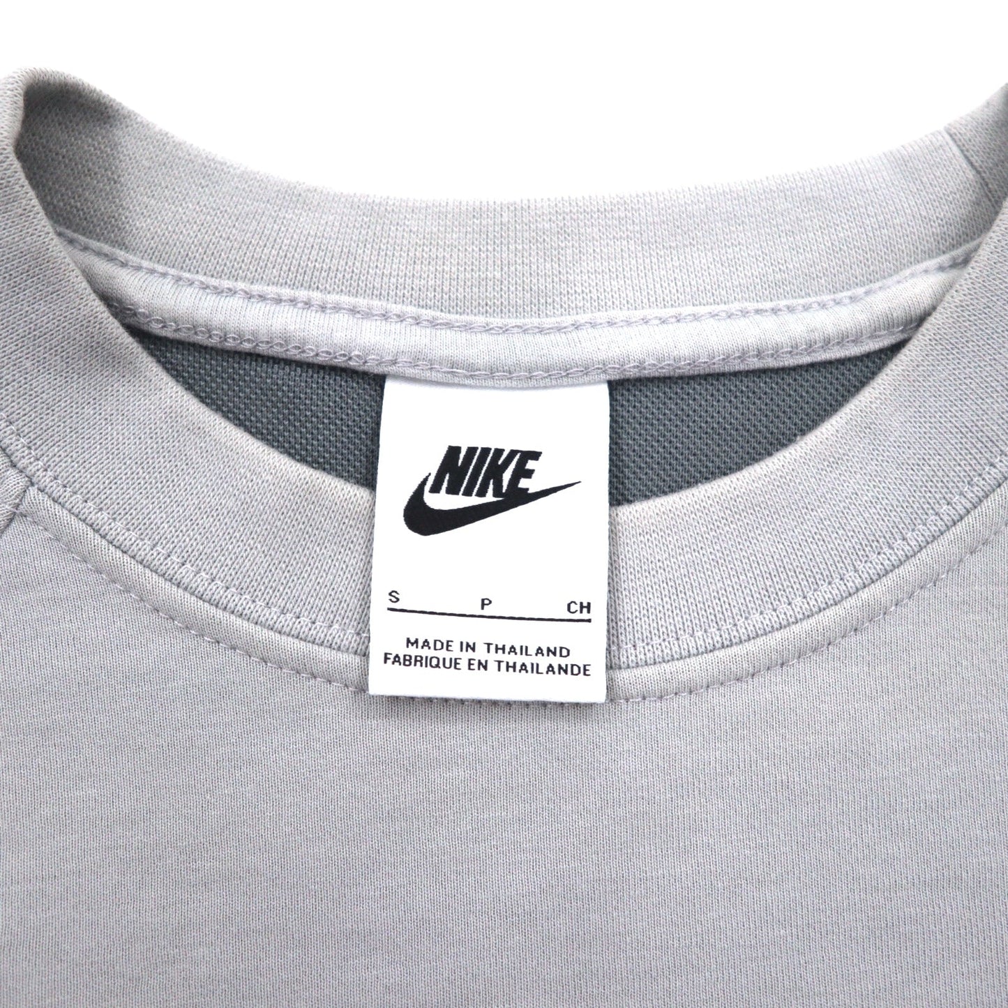 NIKE スウェット NSW TE フリース L/S クルー S グレー コットン スウォッシュ DD5258077