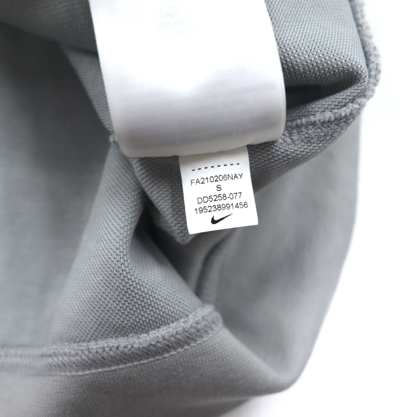 NIKE スウェット NSW TE フリース L/S クルー S グレー コットン スウォッシュ DD5258077