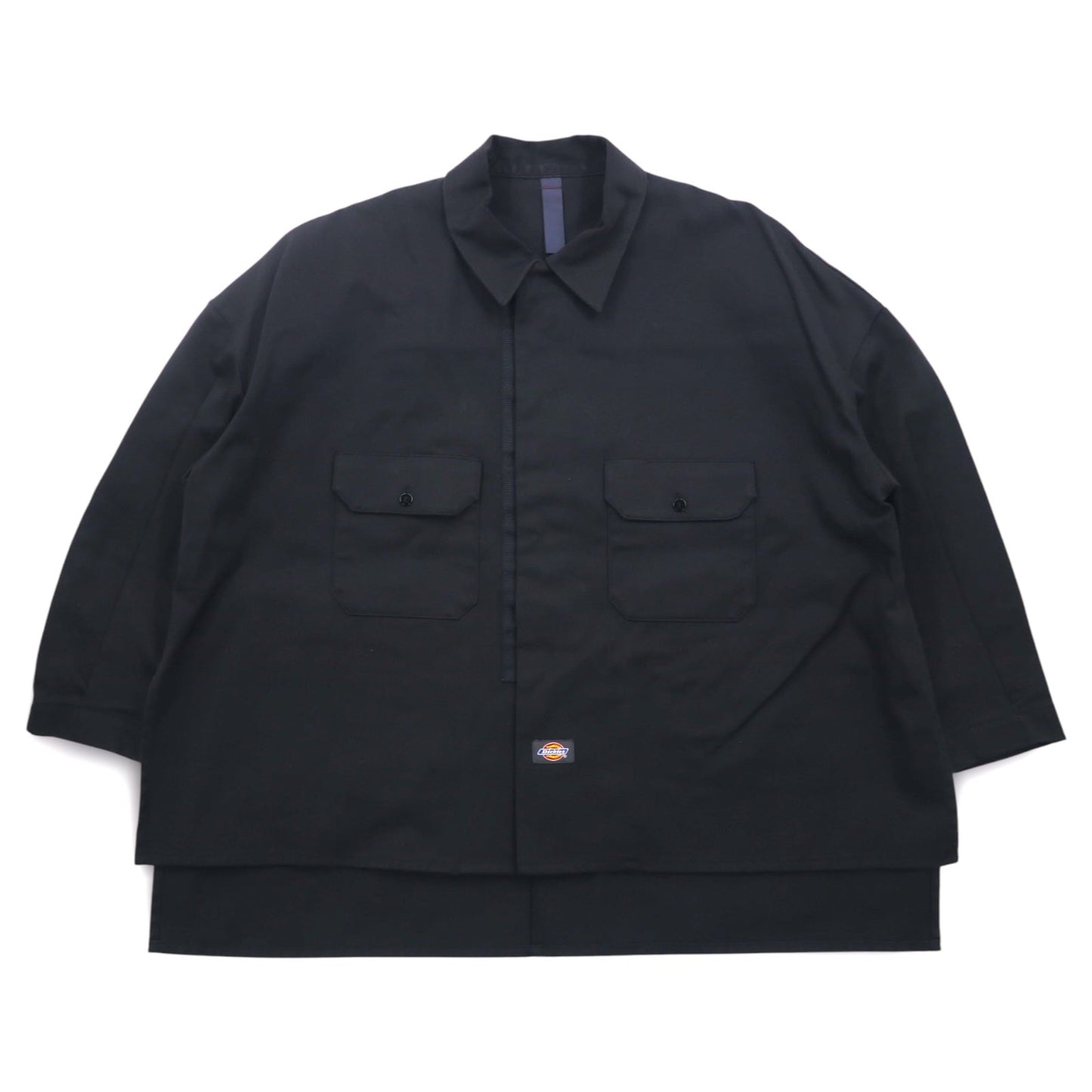 SHINYA KOZUKA × Dickies オーバーサイズ ワークシャツ ジャケット S ブラック WORK SHIRT-ISH JACKET 2001SK60