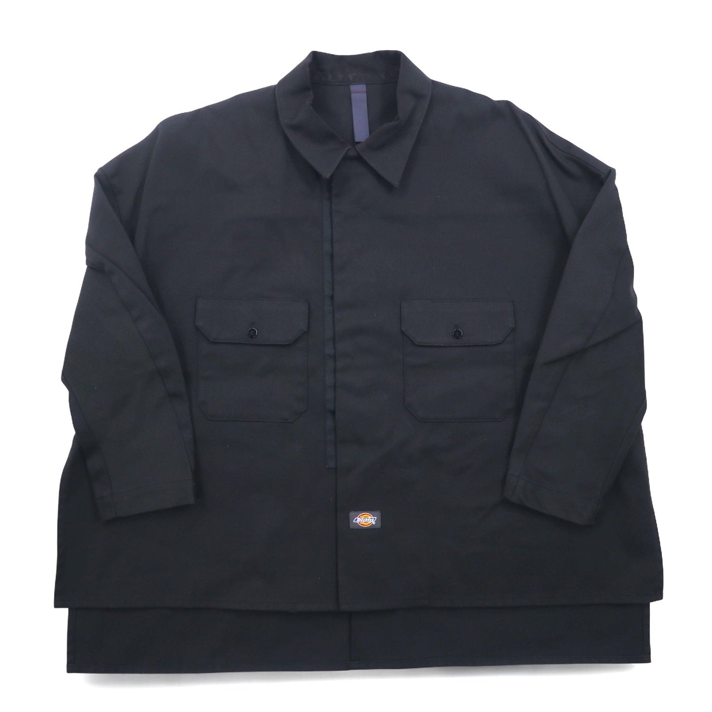 SHINYA KOZUKA × Dickies オーバーサイズ ワークシャツ ジャケット S ブラック WORK SHIRT-ISH JACKET 2001SK60